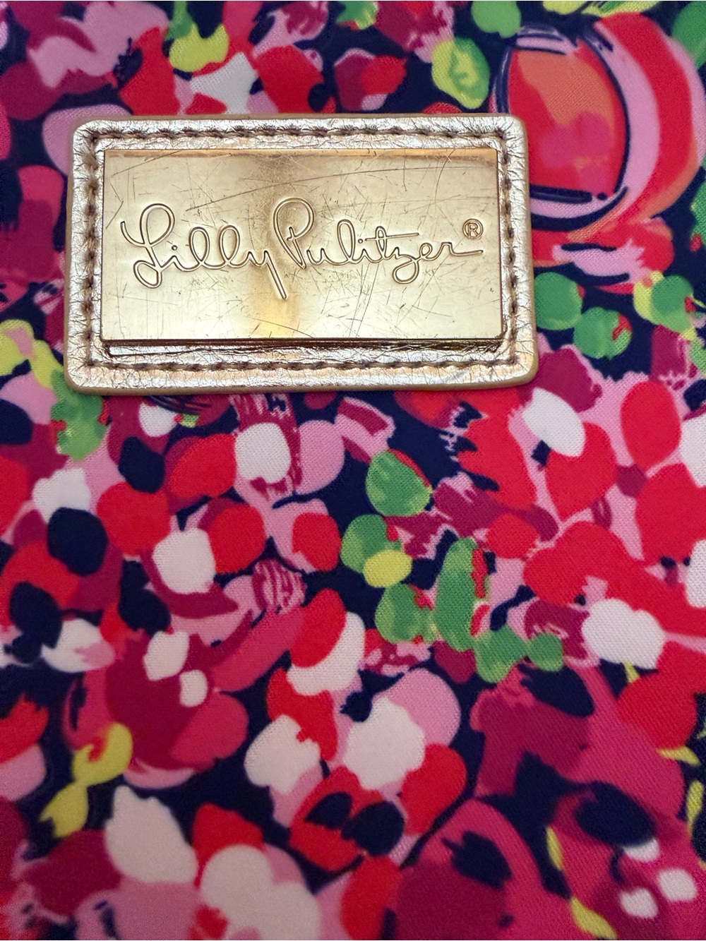 Lilly Pulitzer Wild Confetti Zippered Agenda Folio Laptop Organizer Pink Floral